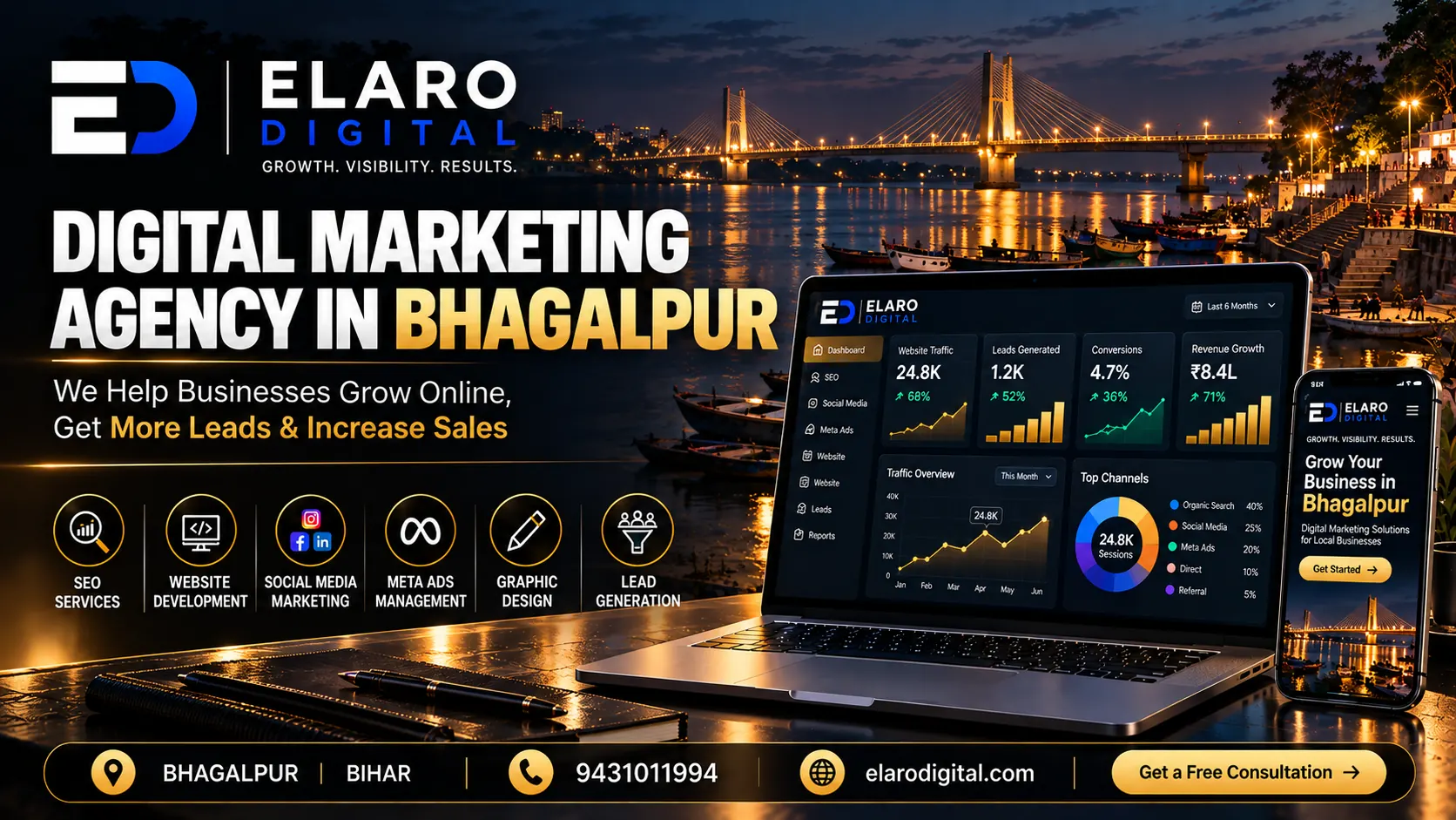 Bhagalpur businesses — ElaroDigital digital marketing