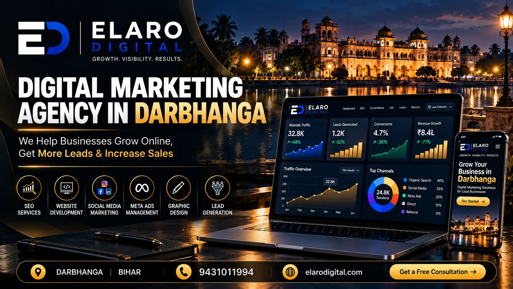 Darbhanga businesses — ElaroDigital digital marketing