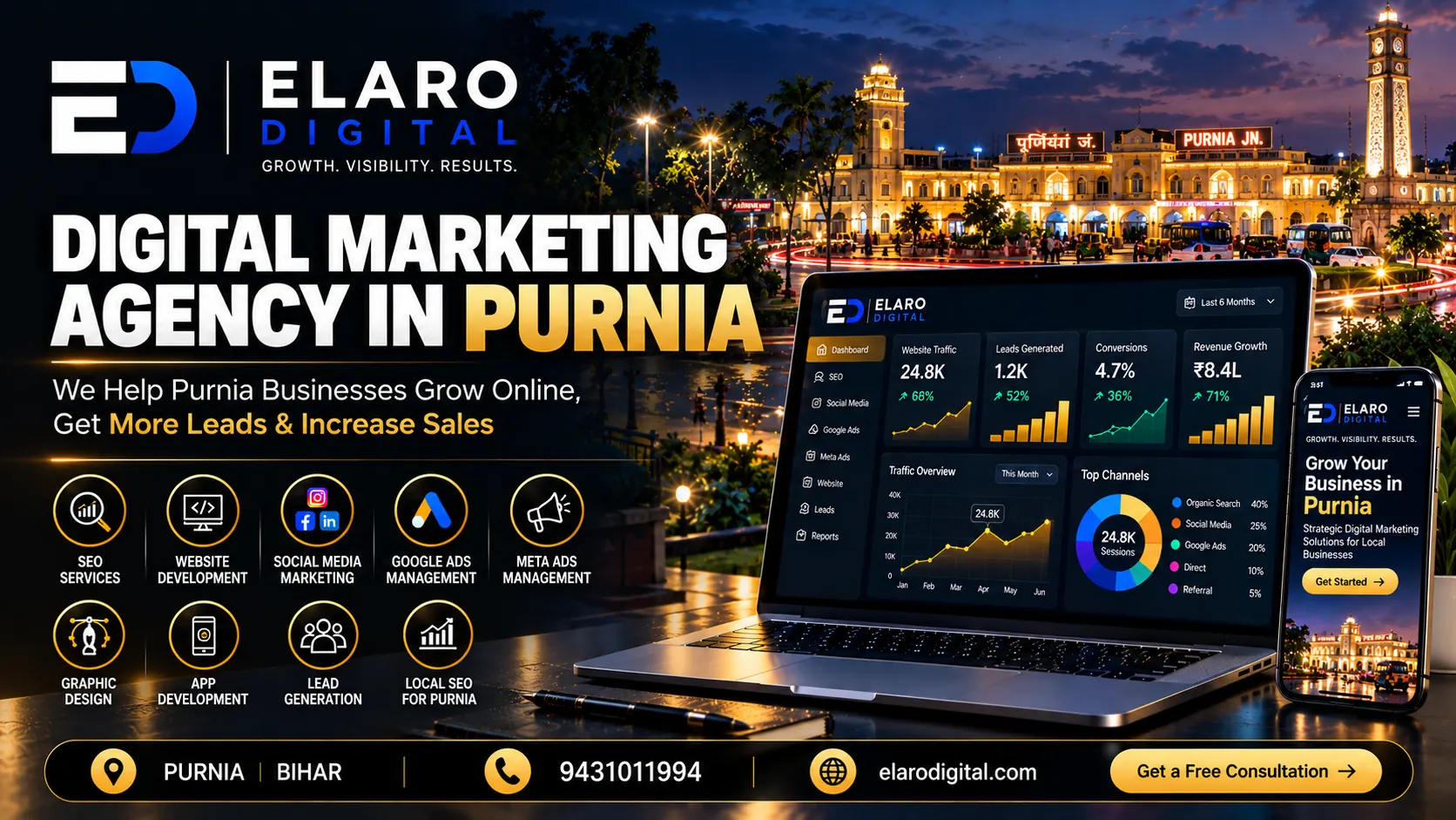 Purnia businesses — ElaroDigital digital marketing